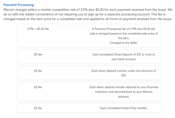 Mercari-Fees