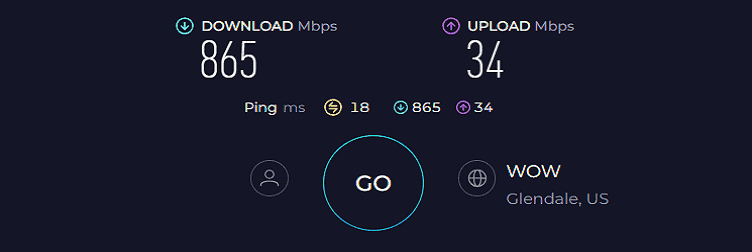 Netgear Nighthawk RAX54S Speed Test
