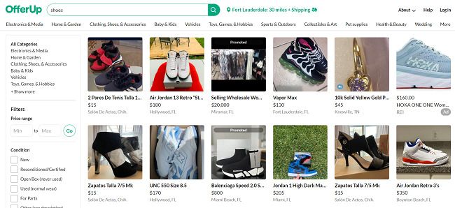 OfferUp Sell Shoes