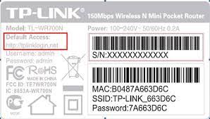 Router's Credential Label