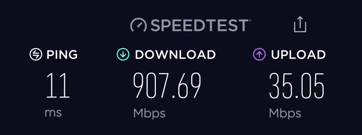 Spectrum Internet Gig Speed Test
