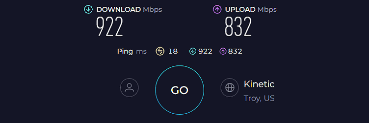 TP-Link Archer AXE75 Speed Test