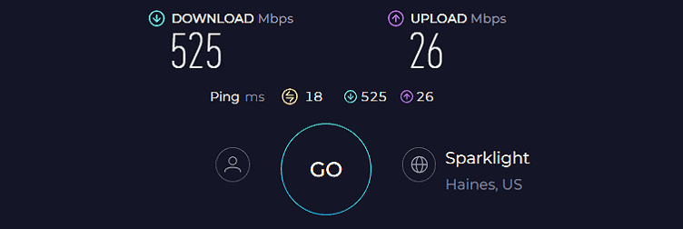 TP-Link Archer AXE75 Speed Test