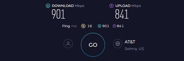 TP-Link Archer AXE75 Speed Test