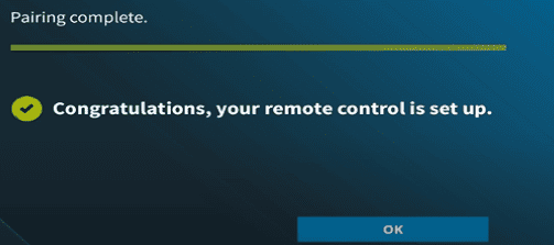 Wait for a few seconds until you receive a confirmation message