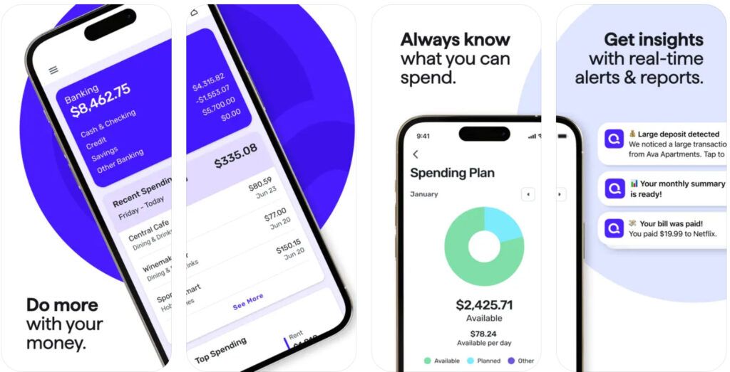 screenshot of the Quicken Simplifi app